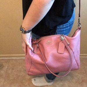 Beautiful Rose Pink Coach Satchel